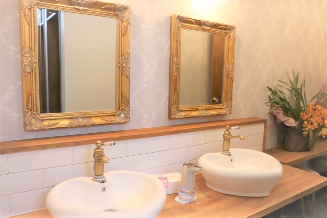 洗面所と鏡
